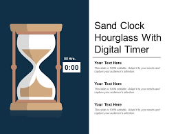 Sand Clock Hourglass With Digital Timer Powerpoint