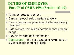 Objective of act ensure safety of workers; Ppt Occupational Safety Health Administration Powerpoint Presentation Id 1085220
