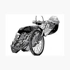 Speedway Kelly Moran The Wizard Of Balance Speedway Photographic Print By Gregpics Motorbike Art Moran Speedway