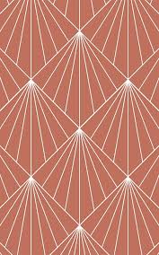 Brown Art Deco Print Wallpaper Geometric Style Muralswallpaper Art Deco Wallpaper Art Deco Pattern Art Deco Design Graphics