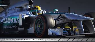 Hamilton Stays On Top For Mercedes After Rainy Test Day At Barcelona Car Formula 1 Sports Images