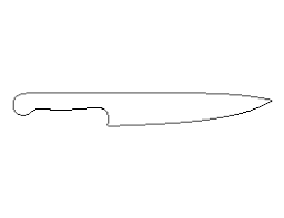 Each has multiple sizes to fit your stock. Printable Knife Template