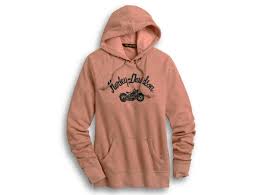 Sweatshirts hoodies zipper jacken harley damenmode bei thunderbike. Damen Sweatshirt Embroidered Script 96294 20vw Hoodie Corale