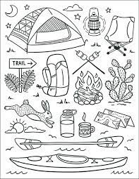 I've totally got the summer vacation bug this year. Camping Coloring Page Free Printable Coloring Pages For Kids