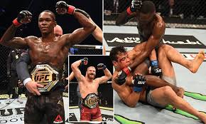 From the outset adesanya kept the challenger at a distance and picked him apart with constant kicks landing clean on the lead leg. Israel Adesanya In A Class Of His Own As Last Stylebender Obliterates Paulo Costa At Ufc 253 Daily Mail Online