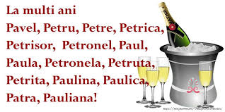 We did not find results for: Felicitari De Sfintii Petru Si Pavel Patra Paula Paul