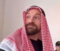 Tyson Fury turns up to Jake Paul vs Tommy Fury weigh-in wearing head scarf  after enjoying dinner with boxing legend Mike Tyson in Saudi Arabia ahead  of fight