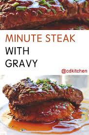 Minute Steak With Gravy Made With Garlic Salt Salt Black Pepper Old Bay Seasoning Beef Minute Steak Minute Steak Recipes Minute Steaks Beef Steak Recipes