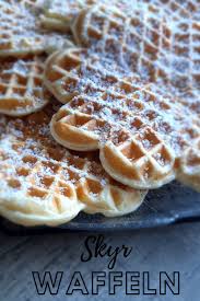Skyr Waffeln Lebensmittel Essen Rezepte Susse Backerei