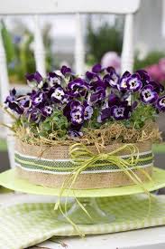 12 Simply Beautiful Spring Flower Arranging Ideas Pansies Flowers Spring Flowers Flower Arrangements