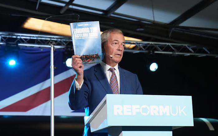 Nigel Farage announces pledge to ban anyone from being granted asylum for five years if Reform is elected