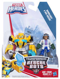 Transformers Playskool Heroes Rescue Bots Bumblebee Doc Greene Action  Figure 2-Pack Hasbro