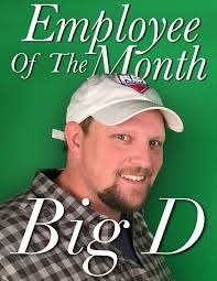 This is totally a real award* CONGRATULATIONS TO THIS MONTHS EMPLOYEE OF  THE MONTH, BIG D!🏅