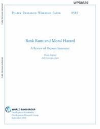 Peoples bank and trust hazard. Bank Runs And Moral Hazard A Review Of Deposit Insurance