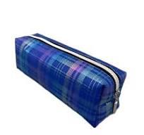 Conjunto de estuches de lápices brillantes azules de moda ...