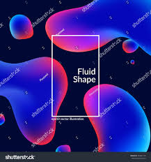 Fluid Colors Shape On Black Modern Background With Trendy Design Eps10 Vector Color Shapes Graphic Design Trends Graphic Design Inspiration