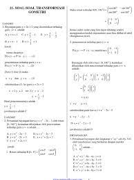Ph transformasi geometri smp kelas 9 draft. 21 Soal Soal Transformasi Geometri Pembahasan