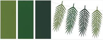 Ver más ideas sobre papel decorativo, disenos de unas, sobres de papel. Guirnalda De Hojas De Papel Tropicales Troqueladas Para Decorar