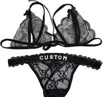 Amazon.com: Women Personalized 2 Piece Lace Bra and Panty ...