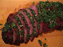 Grilled Flat Iron Steak With Salsa Verde Dadcooksdinner