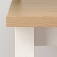 Natural beauty in solid pine. Hemnes Coffee Table White Stain Light Brown 90x90 Cm Ikea