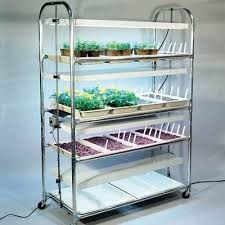 4 Tier Grow Light Plant Stand 16 Trays Aquaponics System Aquaponics Aquaponics Fish