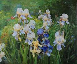 The birthday flowers for each month are as follows: Iris Flowers Paintings For Sale Saatchi Art