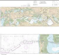 NOAA चार्ट 11347-Calcasieu नदी और झील - जल ...