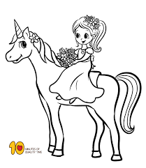 8.5 x 11 coloring book; Coloring Page Girl Riding A Unicorn Bunny Coloring Pages Unicorn Coloring Pages Cartoon Coloring Pages