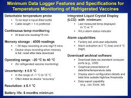 Guidelines For Storage And Temperature Monitoring Of