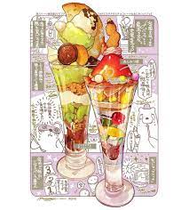 2 458 個讚 2 則留言 instagram 上的 maomomiji もみじ真魚 maomomiji 305 夜パフェ専門店 モモブクロの あんみつ姫 ピスタチオとチョコパフェ 2020 02 06 22 28 〆パフェを伝道してくれてありがとう 食品アート パフェ イラスト 食品イラスト