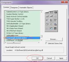 Visual Graph Getting Started Use Activex Control In Vb6