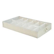 Choose a large under bed storage container or drawers for softer items like clothes, or under bed shoe storage for things that need compartments. Mainstays Canvas Under Bed Shoe Organizer Storage Bag Natural Walmart Com Walmart Com