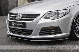 Volkswagen passat cc i рестайлинг. Front Spoiler Lip Vw Passat Cc Srs Tec