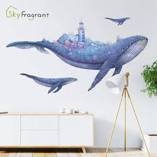 With everything working parents have to juggle, a playroom that helps mom's productivity and her sales all while keeping her kid occupied is a fantasy come true for the whole family. Creative Wall Sticker Fantasy Whale Home Stikers Kids Room Decoration Home Decor Self Adhesive Bedroom Living Room Wall Decor Wall Stickers Aliexpress