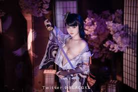 [COSPLAY] Blacqkl（Bai Lili）- 雷电将军 - releasing untamed passion