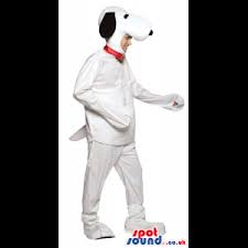 Big white dog cartoon character. Buy Mascots Costumes In Uk Big Snoopy White Dog Cartoon Character Adult Size Costume Sizes L 175 180cm
