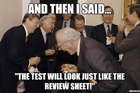 Image result for test review meme