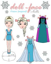 Doll Face Frozen Inspired Paper Dolls Christen Noelle Recortables Para Imprimir Imprimir Sobres Munecas Recortables