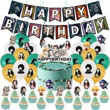 All you have to do is add the succulents for trendy engagement party table. Demon Slayer Set B Japanese Anime Happy Birthday Party Decorations Set Design Craft Others On Carousell