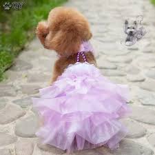 9 82us 18 Off Pet Dress For Dogs Clothes For Dogs Clothing Puppy Pet Apparel Lace Flower Princess Beading White Pink Dog Wedding Dress Xs Xl Dress For Dress Dog Wedding Dress Dog