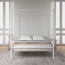 Sleep soundly in modern beds. Mainstays Metal Canopy Bed Full White Metal Walmart Com Walmart Com