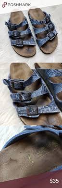 Birkenstock Shoe Size Chart Us Papillio Denim Printed Florida Birkenstock Sandals Birkenstock Sandals Birkenstock Three Strap Birkenstock