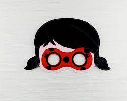 Ladybug Mask Miraculous Ladybug Ladybird Felt Mask Girl Etsy Felt Mask Ladybug Felt Ladybug
