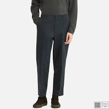 Men Uniqlo U Wide Fit Tapered Ankle Chino