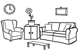 Printable drawings and coloring pages. Best Living Room Ideas Coloring Page Coloring Pages Bedroom Drawing Black And White Stickers