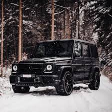 Mercedes Benz G 63 Amg Black Mattschwarz Schnee Wald Winter Offroad Dream Dreamcar Car 4x4 Thank You For The Pictures Almeidarui Benz G Benz Mercedes G