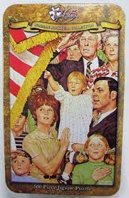 801 norman rockwell puzzles products are offered for sale by suppliers on alibaba.com, of which puzzle accounts for 1%. Norman Rockwell America 500 Piece Jigsaw Puzzle Tin Salute Pledge To Flag Nib 1765 Norman Rockwell Norman Rockwell Paintings Rockwell