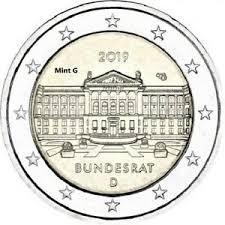 Durch den bundesrat wirken die länder bei der gesetzgebung und verwaltung des bundes mit. Bundesrat Rm 2 Euro Commemorative Germany 2019 Coins World Europe