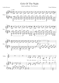 This is their base of operations, house 102, to be exact. Girls Of The Night Jekyll And Hyde Vocals Sheet Music For Piano Piano Duo Musescore Com